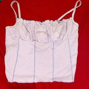 Lavander crop top from urban outfitters